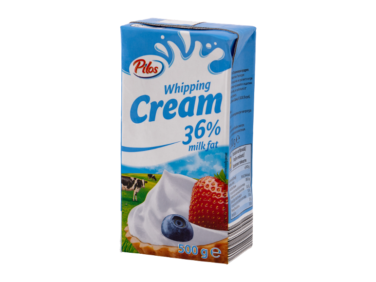 Pilos pavlaka za šlag 36% mlečne masti, 500g