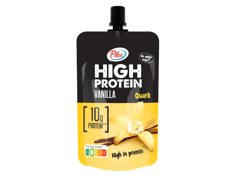 Vanila kvark sa visokim sadržajem proteina, bez dodatog šećera, sa 10g proteina.