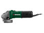 Електрична угаона брусилица са зеленим и црним кућиштем, са каблом за напајање.