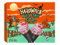 Pakovanje sladoleda Halloween Black Cones sa ukusom maline i zelene vanile.