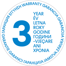 Pečat 3-godišnje garancije na više jezika.