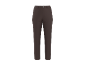 Ženske braon pantalone sa džepovima i dugmetom.