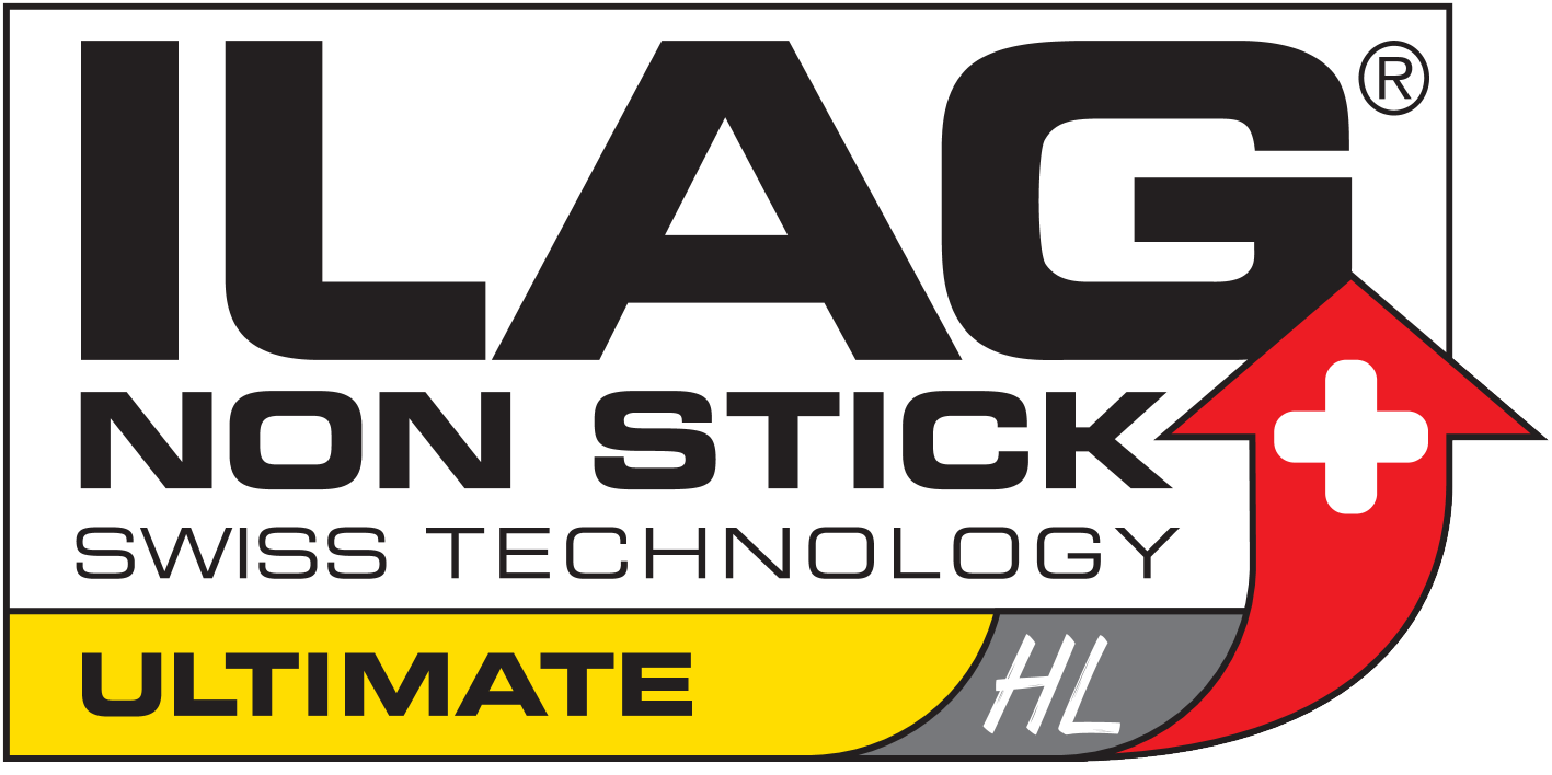 ILAG NON STICK SWISS TECHNOLOGY ULTIMATE HL sa crvenom strelicom i švajcarskim krstom.