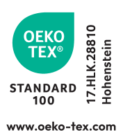 OEKO-TEX® STANDARD 100 sertifikat 17.HLK.28810 Hohenstein