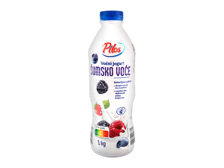Pilos Šumsko voće jogurt napitak, 1kg, sa Nutri-Score A.