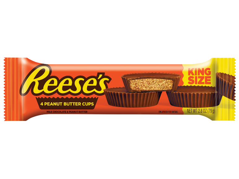 Čokoladne šoljice sa kikiriki puterom king size, 4 komada, 79g.