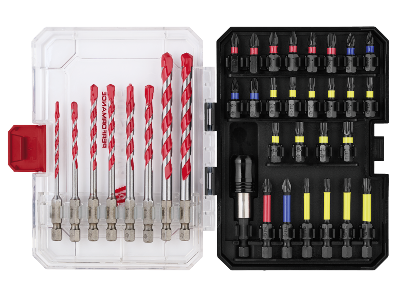 Set burgija i bitova za odvijač sa kutijom, uključujući burgije 3-8mm i bitove PZ2, PH2, T15-T40.