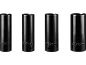 Četiri crna duboka udarna ključa, 17 mm, 19 mm, 21 mm i 23 mm, za automobilsku upotrebu.