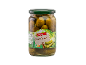 Tegla kiselih krastavaca sa etiketom i nutritivnim vrednostima.