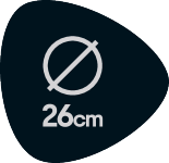 Oznaka mere: prečnik 26 cm