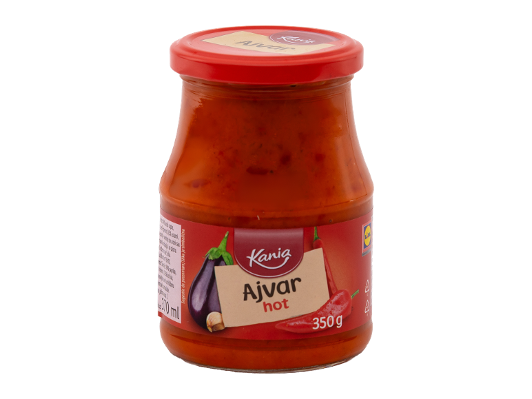 Kania ljuti ajvar u staklenoj tegli, 350 g