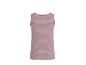 Ženska prugasta roze i bela majica bez rukava.