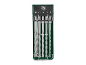 Set burgija za zid u providnoj kutiji, veličine 5, 6, 8, 10 i 12 mm.