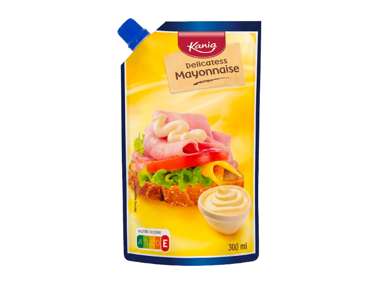 Kesica majoneza sa sendvičem i Nutri-Score A ocenom, 300 ml.
