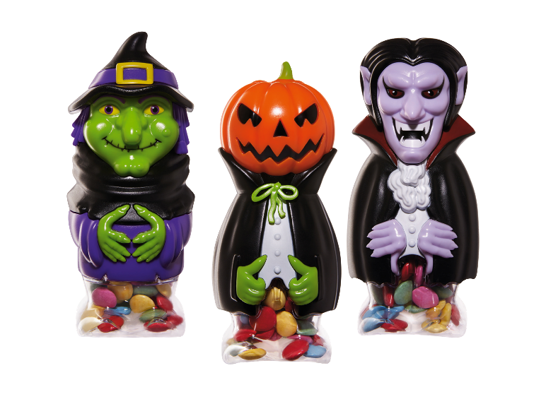 Windel Halloween čokoladne figurice u obliku veštice, bundeve i vampira.