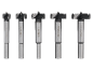 Set Forstner burgija od 15mm, 20mm, 25mm, 30mm i 35mm za obradu drveta.