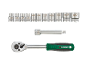 Set nasadnih ključeva od 8 do 21 mm, produžetak i račna.