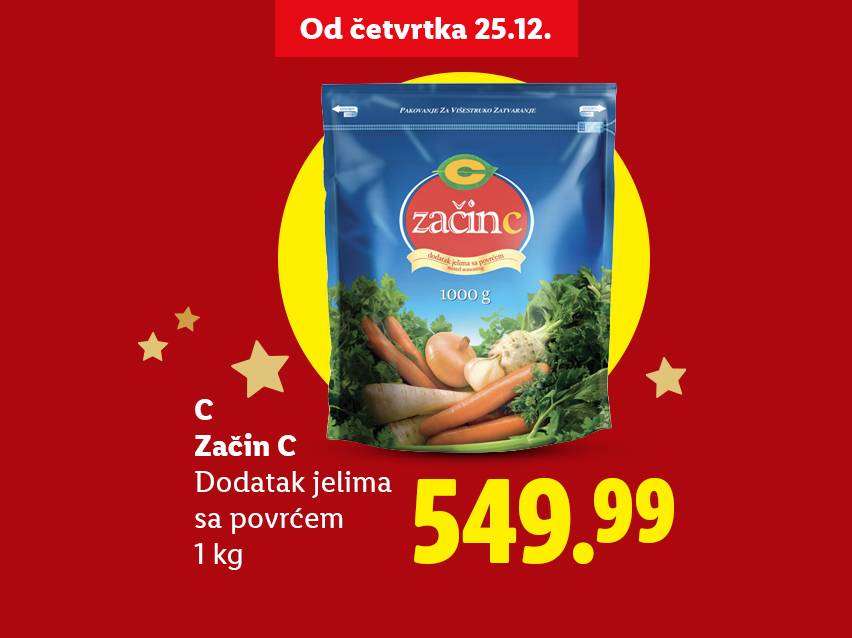 Začin C dodatak jelima sa povrćem, 1 kg, po ceni od 549.99.