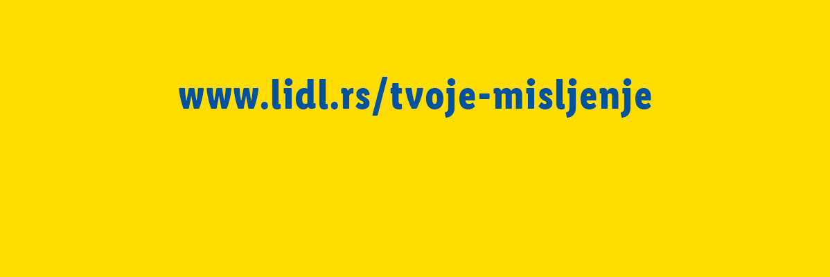 Lidl веб адреса: www.lidl.rs/tvoje-misljenje