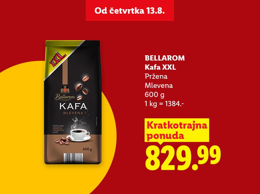 Akcija mlevene kafe XXL pakovanja od 600g, sa cenom od 829.99.