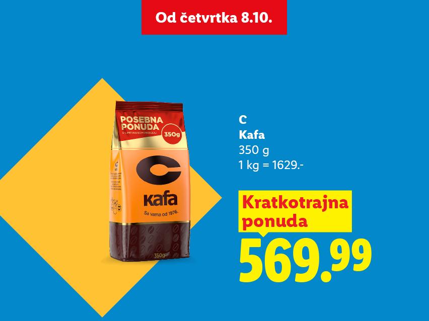 Kafa na kratkotrajnoj ponudi od četvrtka 8.10.