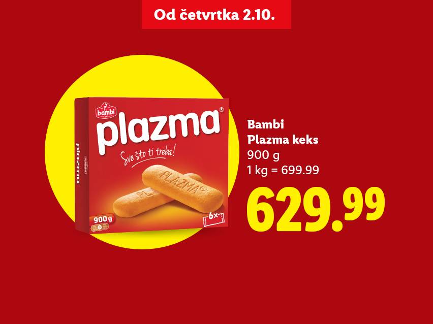 Bambi Plazma keks, 900g, po ceni od 629.99.