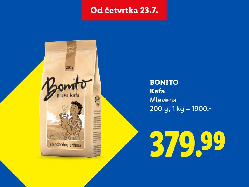 Pakovanje mlevene kafe od 200g sa cenom 379.99, dostupno od četvrtka 23.7.