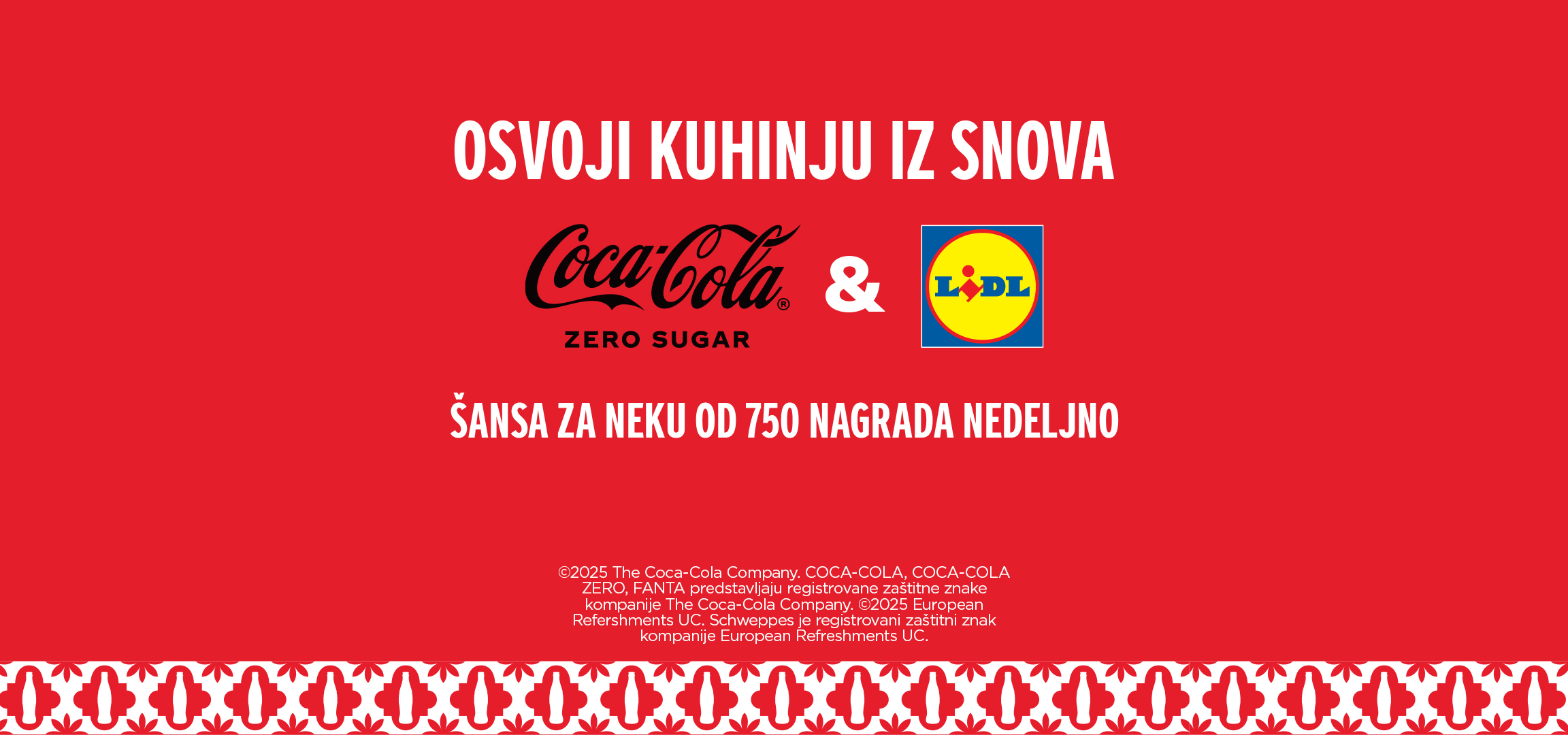 Coca-Cola i Lidl promocija: Osvojite kuhinju iz snova i 750 nagrada nedeljno.