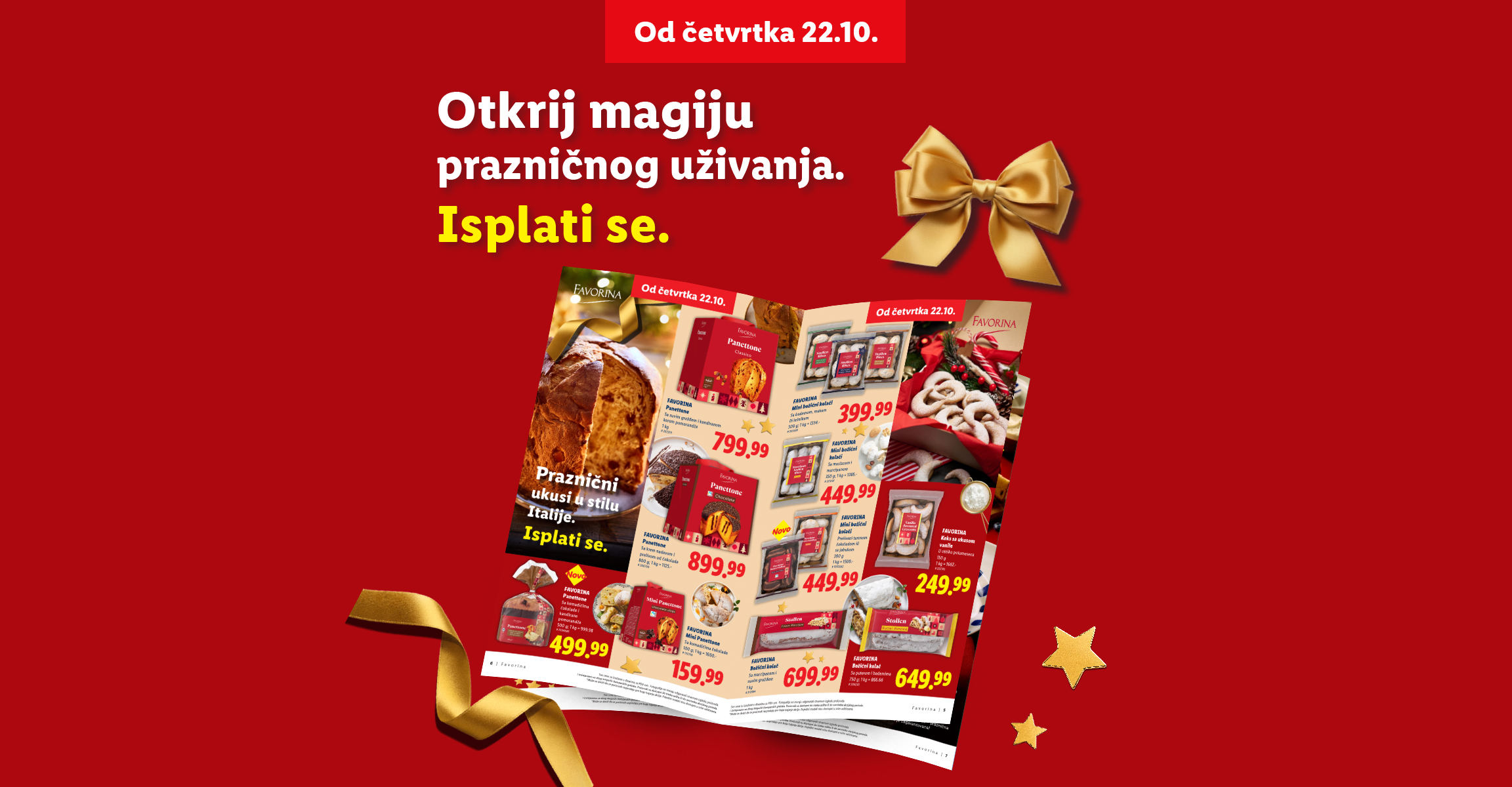 Praznični slatkiši i kolači u ponudi od četvrtka 22. oktobra.