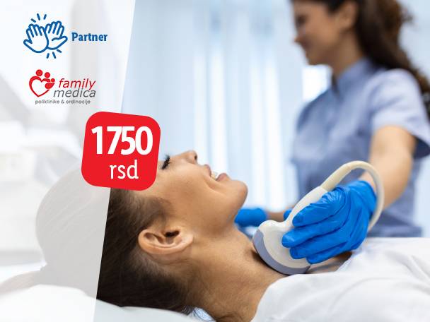Ultrazvuk štitne žlezde za 1750,00 RSD