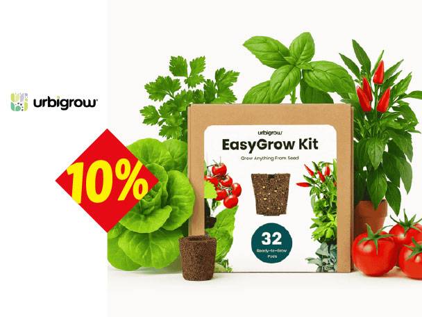 Urbingrow EasyGrow Kit sa biljkama i 10% popusta.