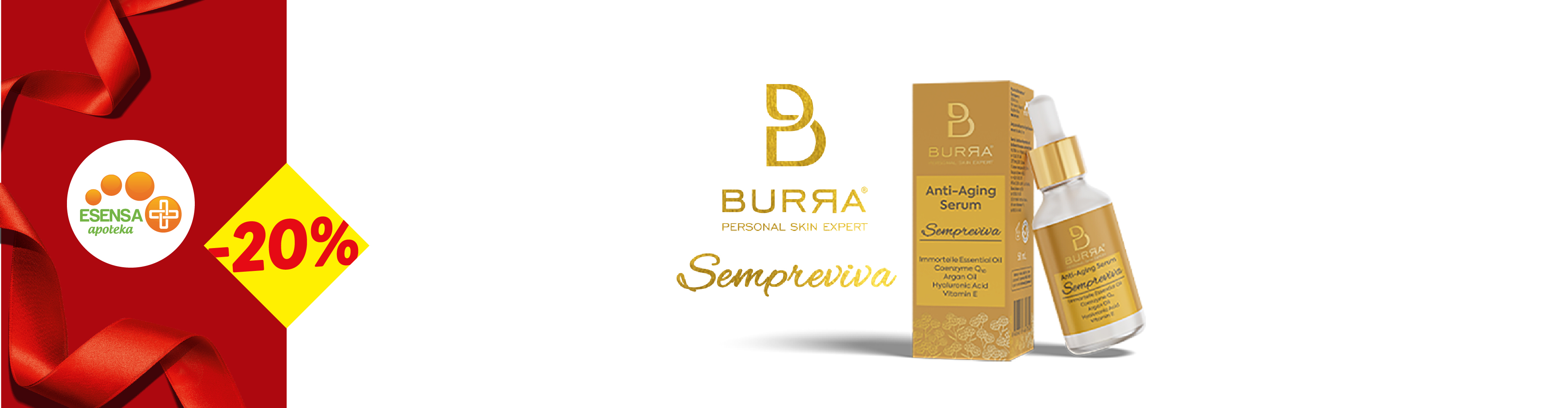 Burra Anti-Aging Serum Sempreviva sa 20% popusta u Esensa apoteci.
