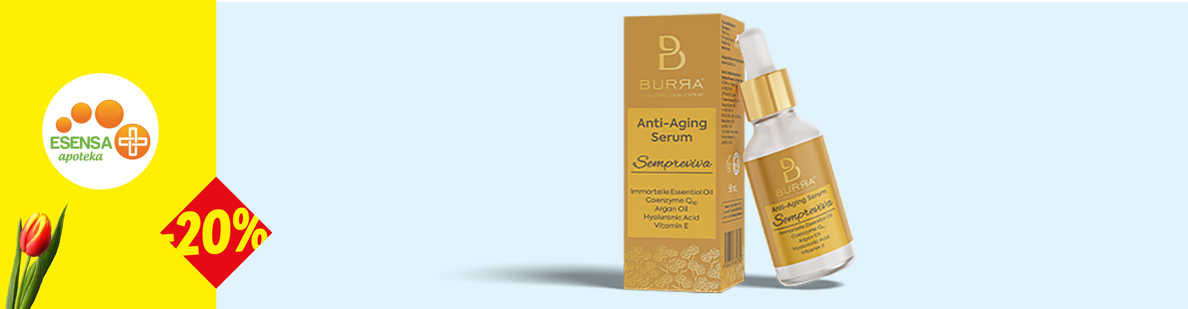 Anti-aging serum sa 20% popusta u apoteci Esensa.