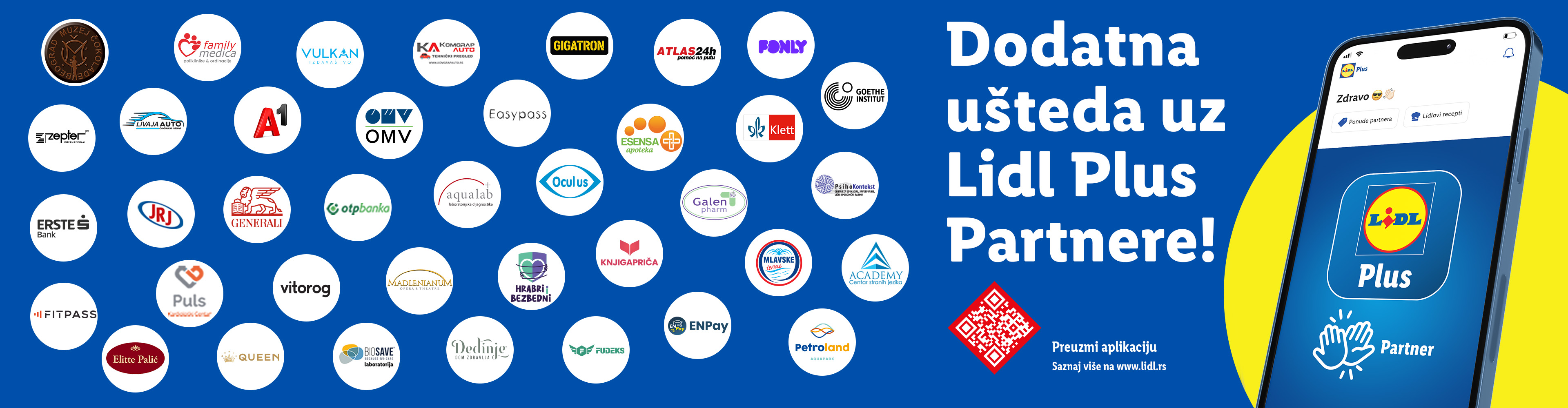 Lidl Plus partnerski program nudi dodatne uštede uz mnoge poznate brendove.