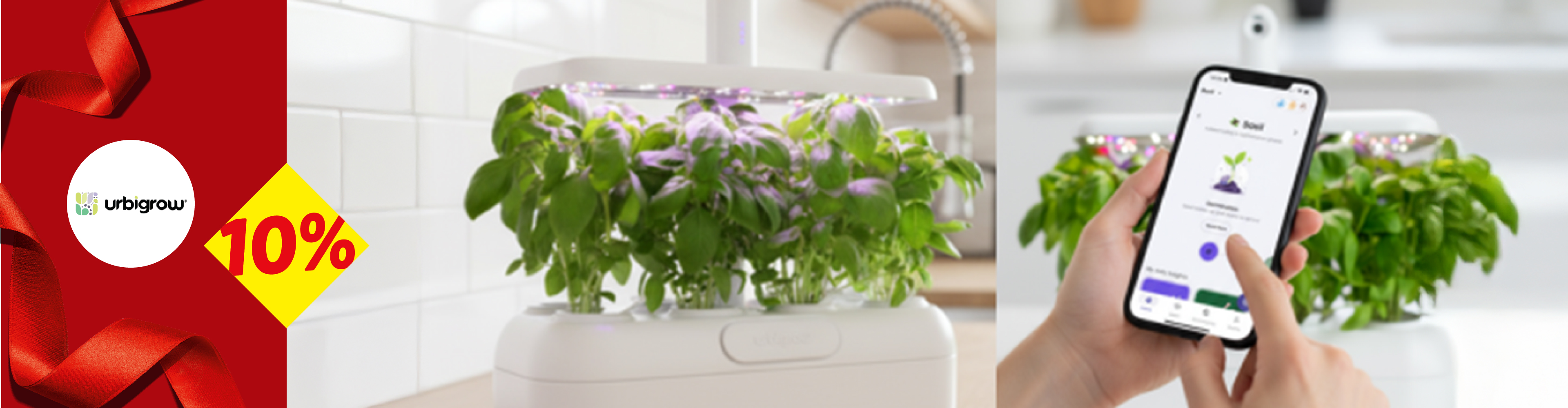 Urbingrow pametna bašta sa 10% popusta, kontrolisana telefonom.