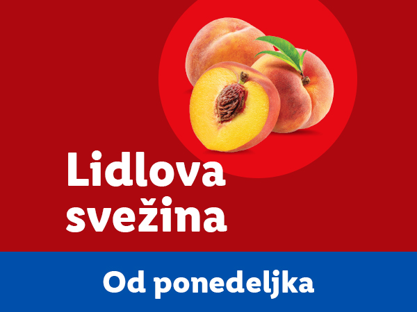 Lidl-ova svežina: breskve od ponedeljka.