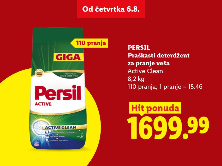 Praškasti deterdžent za veš, 8,2 kg, 110 pranja, po ceni od 1699.99.