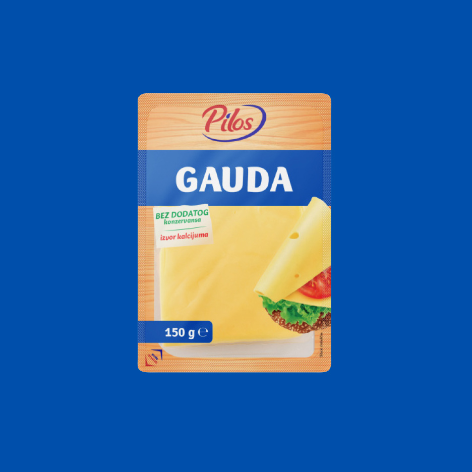 Pilos Gauda sir, 150g, bez dodatih konzervansa, izvor kalcijuma