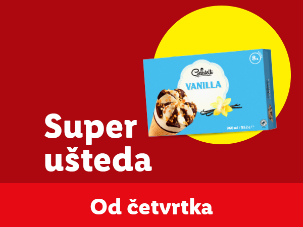 Gebr. Bellert sladoled vanila u super uštedi od četvrtka.
