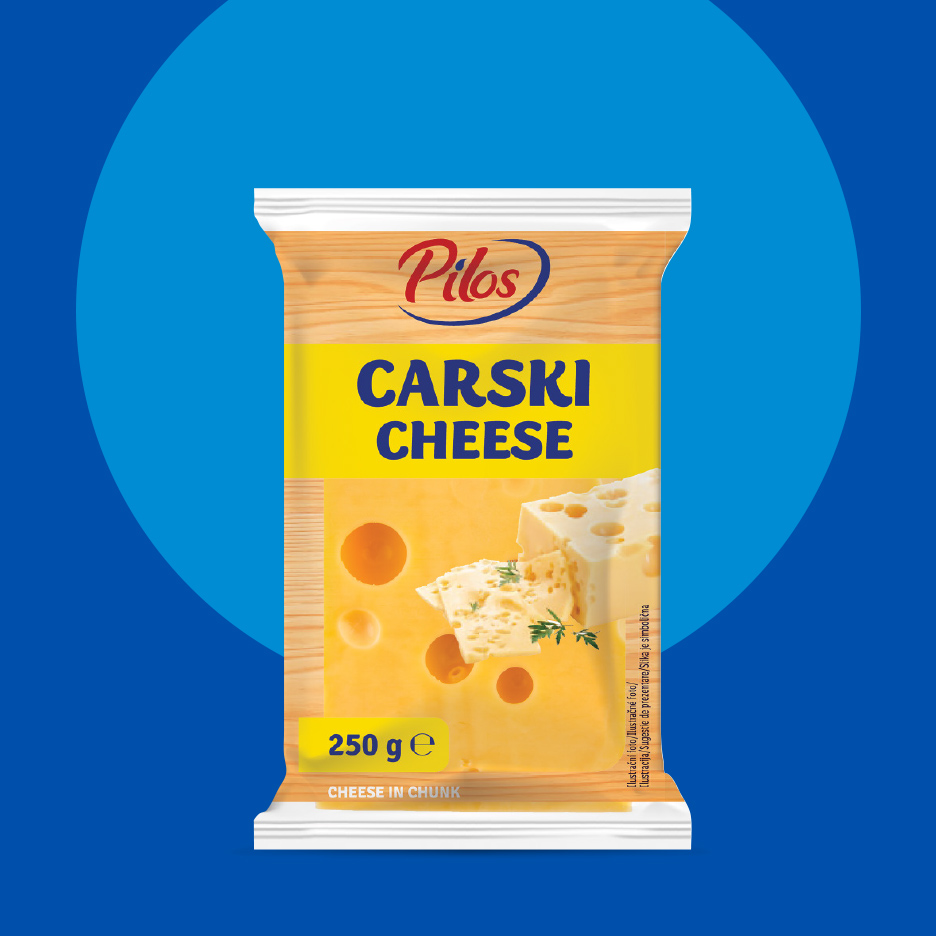 Pakovanje Carski sira u komadu, 250g.