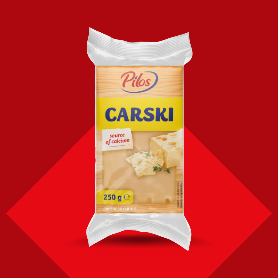 Pakovanje sira u komadu, Carski, izvor kalcijuma, 250g.