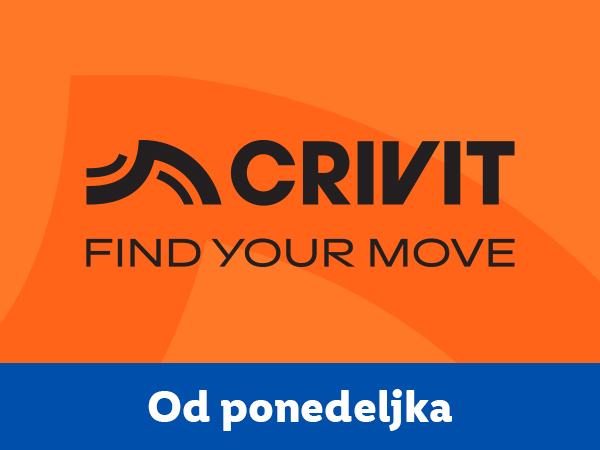 Crivit sportska oprema: Pronađite svoj pokret. Dostupno od ponedeljka.