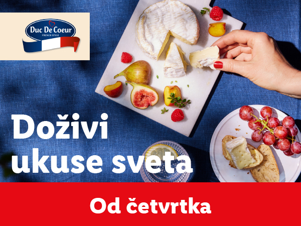 Sir Duc De Coeur sa voćem i grožđem.