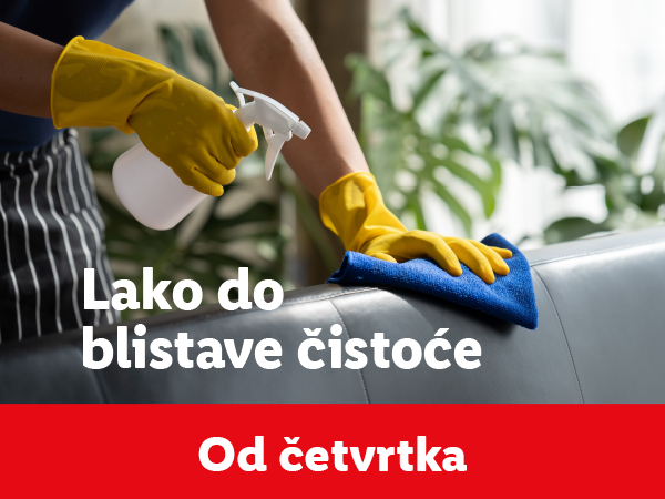 Lako do blistave čistoće od četvrtka.