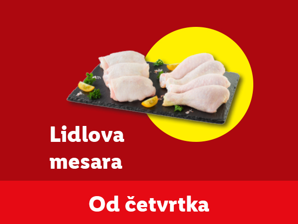 Lidl-ova mesara: pileća krilca i bataci od četvrtka.