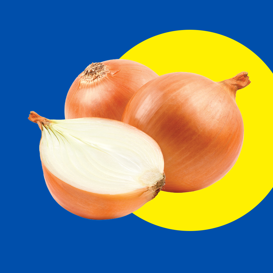 Tri luka, jedan prepolovljen, na plavoj pozadini sa žutim krugom.