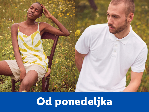 Ženska letnja haljina i muški polo majica dostupni od ponedeljka.