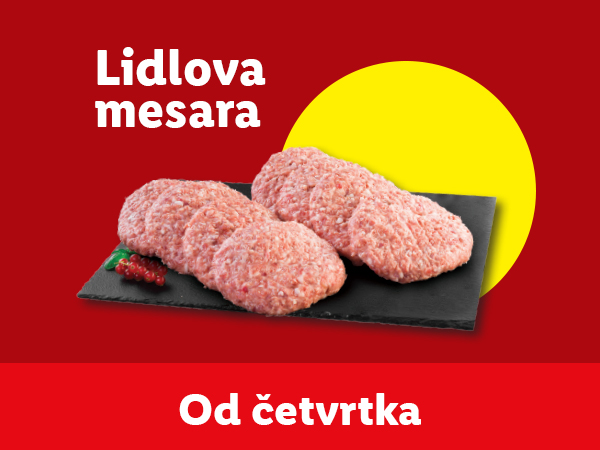 Lidl-ova mesara: Svinjske pljeskavice dostupne od četvrtka.