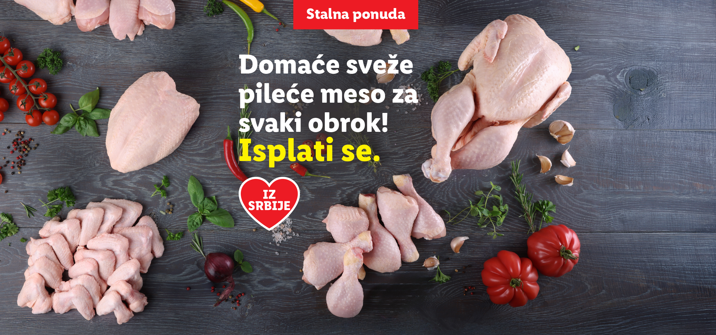 Domaće sveže pileće meso za svaki obrok! Stalna ponuda. Isplati se. Iz Srbije.