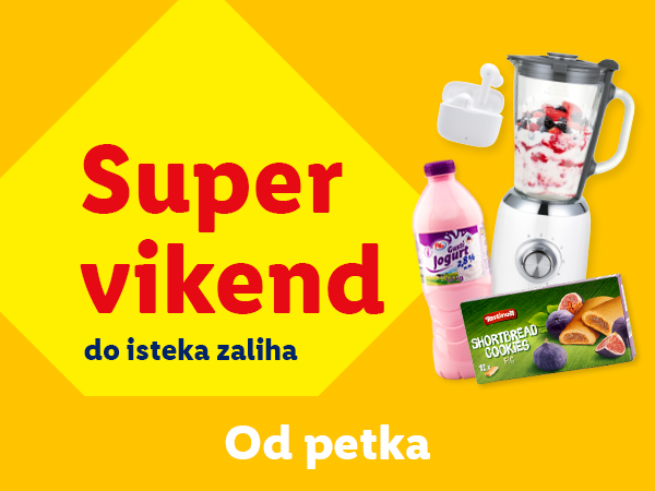 Super vikend ponuda: blender, jogurt, keks. Od petka, dok traju zalihe.
